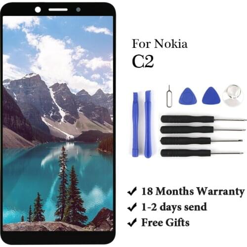 Perfect Quality LCD For Nokia C2 Display LCD Touch Screen Digitizer Assembly Screen Replacement Mobile Phone Spare Parts