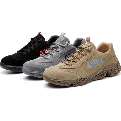 ZEEKSON Summer Breathable Mens Shoes Mesh Mens All-match Tooling Shoes Student Sports Mens Shoes with Non-slip Work Shoes