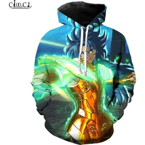 HX New Popular Knights of The Zodiac 3D Print Men Women Fashion Harajuku Hip Hop Sweatshirt Hoodie Casual Streetwear Tops