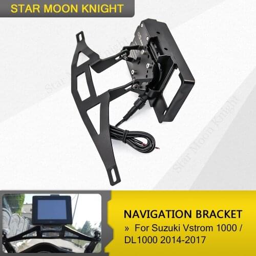 Motorcycle Mobile Phone GPS Board Bracket Mobile Phone Stand Navigation Bracket For Suzuki Vstrom 1000 DL1000 2014-2017 2016