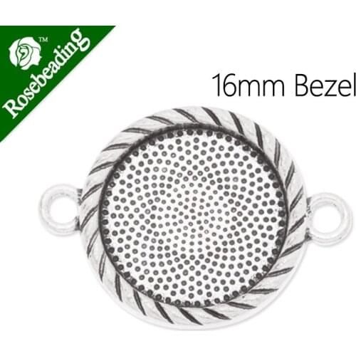 16mm Antique Silver Plated blanks for bracelet,cuff bracelet blank,bracelet blank,bracelet bezel,zinc alloy,Sold 20pcs/lot-C3774