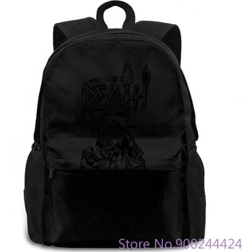 DEATH Scream Bloody Line Art White Chuck Schuldiner Obituary Metal Adult Hot Sale women men backpack laptop travel school