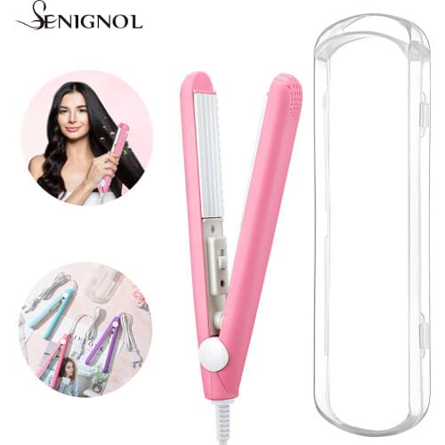 Mini Hair Straightener Electric Ceramic Plate Hair Flat Iron Wet Hair Straightening Irons for Multi Hair Style EU Plug