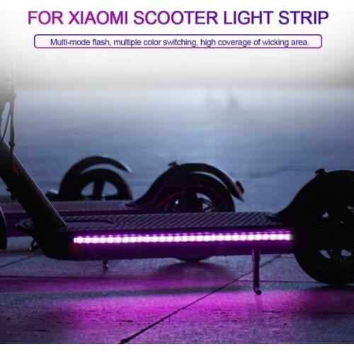 2 Pcs LED Light Strip Band Chassis Lamp Waterproof Accessory for Xiaomi M365 Scooter &T8