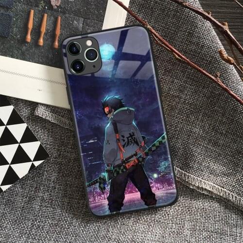 Tanjiro Kamado Kimetsu No Yaiba Anime Soft Silicon Glass Phone Case for IPhone SE 6s 7 8 Plus X Xr Xs 11 12 Mini Pro Max Samsung