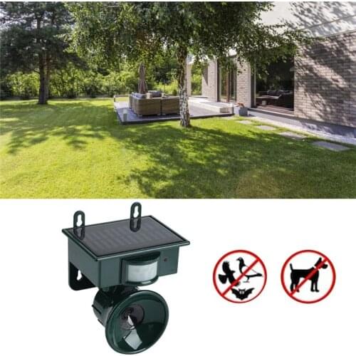 Motion Sensor Ultrasonic Bird Repeller Garden Solar Power Intelligent Voice Speaker Bird Repeller Scare Wild Animals Away Tool