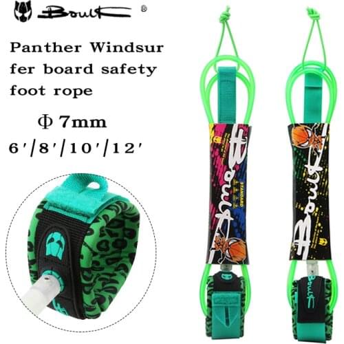 Boulk outdoor aquatic products surfboard safety foot rope green surfboard foot rope accessories safety protection rope