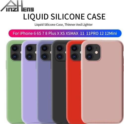 PINZHENG Protection Phone Case For iPhone 11 12 Pro Max XR X XS Max 6 6S 7 8 Plus Cases Soft TPU Silicone Protective Cover