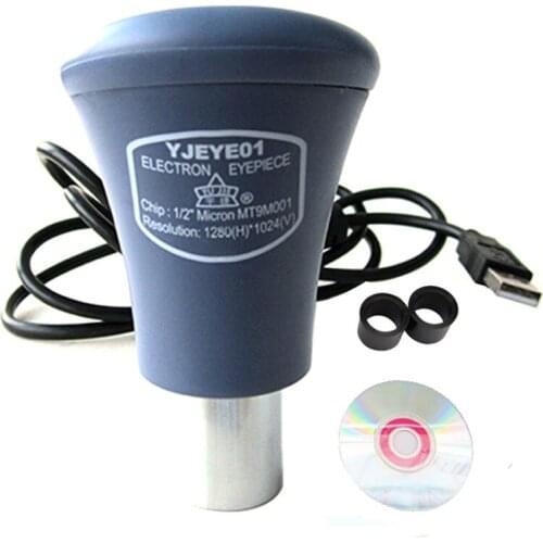 1.30MP USB Digital Electronic Eyepiece CMOS Camera Industrial Eyepiece Camera for Image Capture 23.2mm 30mm 30.5mm Eyepiece Tube