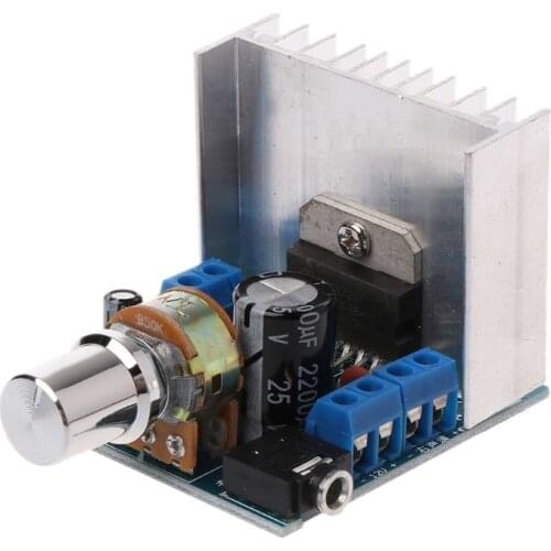 2x15W DC 9-15V TDA7297 Blue Dual Channel Digital Audio Power Amplifier Board Module Hotselling W91A