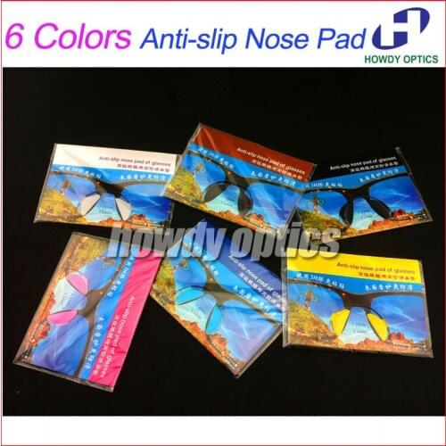 5 pieces/lot 6 Colors Eyeglasses Anti Slip Nose Pad Acetate optical frames accessories soft stick good quality Silicone 1.8mm