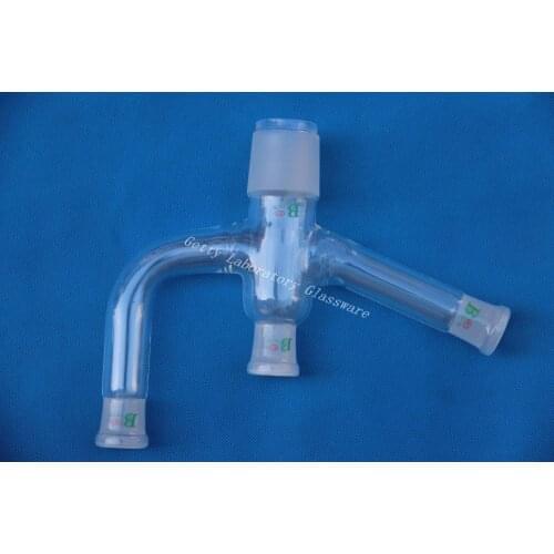 Four Way Claisen Adapter, with three 24/29 joints, one 45/40 joint