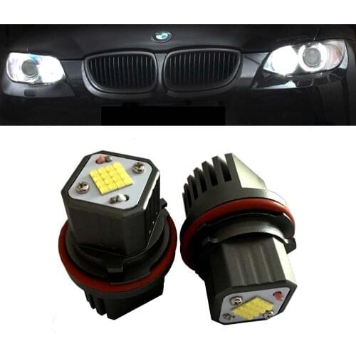 80W Error Free LED Marker Angel Eyes Lights Bulbs XTE 16PCS For BMW 525i 530i xi 545i E39 E53 E60 E61 E63 E65 E66 E87 X3 M5 X5