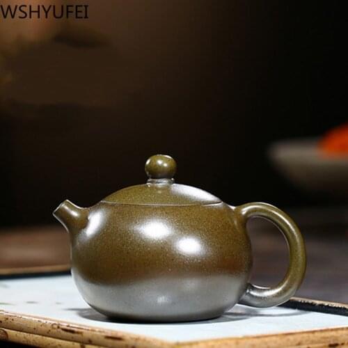 Yixing Firewood kiln change tea pot purple clay xishi teapot Handmade Teaware Chinese Authentic Ore beauty kettle 190ml