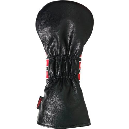 PU Leather Golf Wood Head Cover Non-slip Drivers Headcover Stars Protection