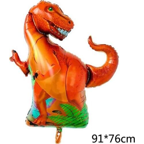 Dinosaur Party Foil Balloon Helium Globos Standing Green Dinosaur Red Dragon Birthday Deco Party Supplies Boy Kids Cartoon Toys