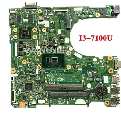 CN-0GFW7T 0GFW7T GFW7T For DELL Inspiron 3568 3468 3567 Notebook Mainboard 15341-1 Laptop Motherboard SR2ZW I3-7100U tested ok