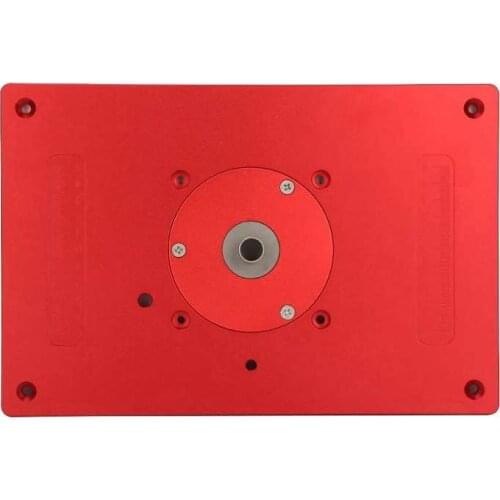 Aluminum alloy trimming machine flip plate electric wood milling guide table chamfer board woodworking tool Router table plate