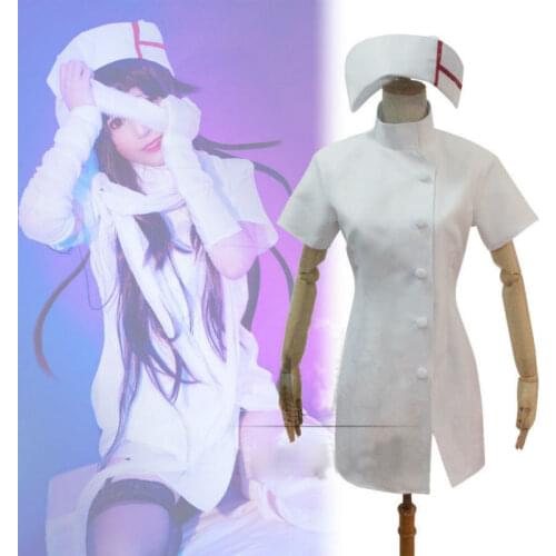 Mikan Tsumiki Cosplay Nurse Uniform Sexy Anime Dress Despair Danganronpa Cosplay Costume Custom Made Women Halloween Costume