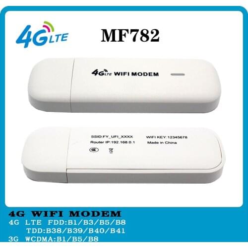 4G Modem 4g модем MF782 modem 4g wifi sim card 4G USB Wifi Modem dongle PK HUAWEI E8372,HUAWEI E8278