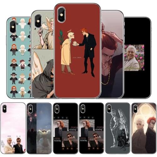 Good Omen wallpaper Cover Soft Silicone Phone Case For iPhone 5 5S 6 6plus 7 8 plus X XR XS Max 11 PRO Max SE 2020