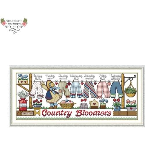 Your Gift C922 14CT 11CT Counted and Stamped Home Decor Drying The Cloth Needlework Needlepoint Embroidery DIY Cross Stitch kits