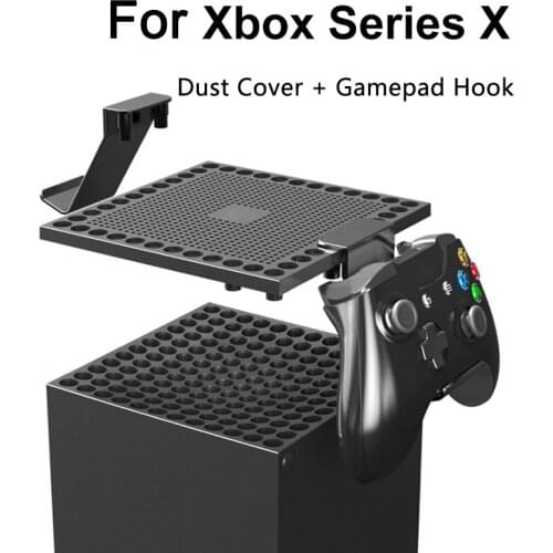 Host Dust Cover For Xbox Series X Console Gamepad Hooks Headphone Hanger Dust-Proof for Xbox Series X Accessories Headset Holder
