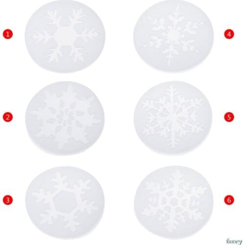 Silicone Mold Snowflake Christmas DIY Crafts Jewelry Making Pendant Epoxy Resin