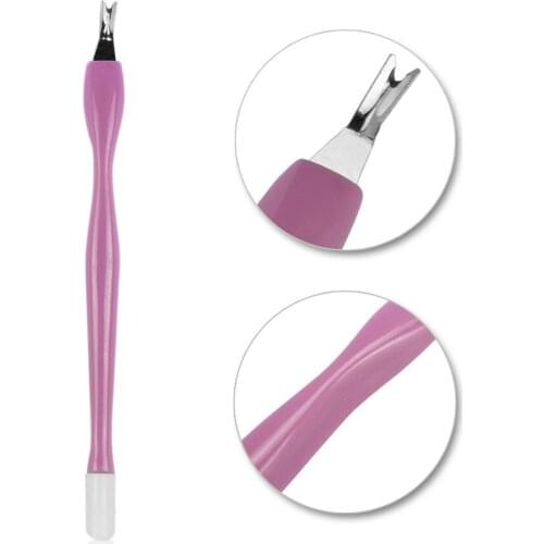Cuticle Pusher Nail Art Fork Manicure Tool Dead Skin Fork Nipper Pusher Trimmer Cuticle Remover Nail Art Manicure Pedicure Tools