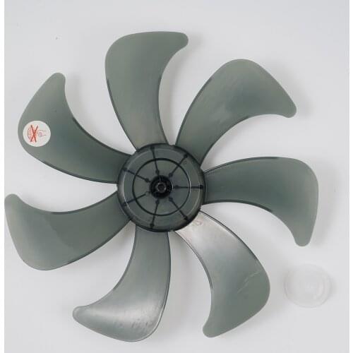 Universal Fan Accessory Fan Blade with Nut Cover Kit Household Plastic Silent 5/7 Leave Fan Blade for 16 Inch Stand Table Fanner