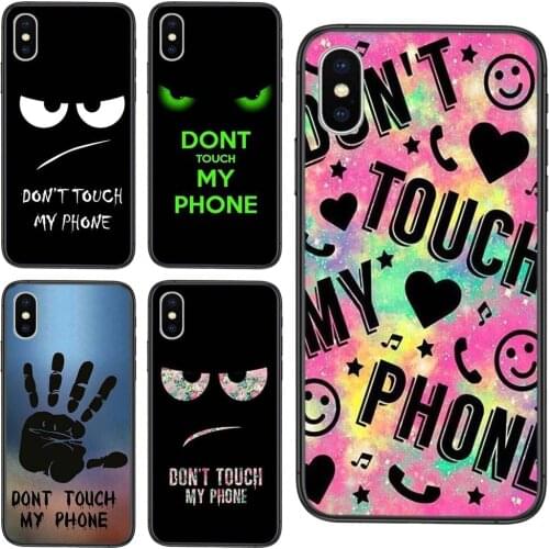 Inspirational Mobile Pouch Cover Bags Do Not Dont Touch My Phone For Samsung Galaxy Note 10 Plus Ultra M51 M31 M30S J6 J8 2018