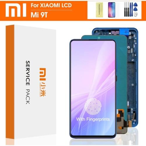 6.39" Super AMOLED K20 Pro LCD for XiaoMi Mi 9T Redmi K20 Screen Display Touch Digitizer with Frame for XiaoMi Mi 9T Pro Lcd