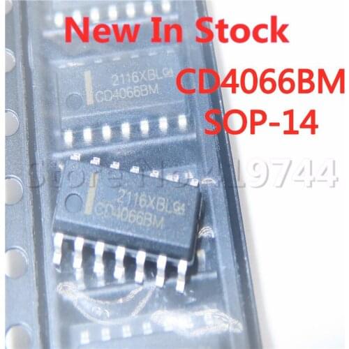 10PCS/LOT CD4066 CD4066BM SMD SOP-14 signal switch analog switch/multiplexer In Stock NEW original IC
