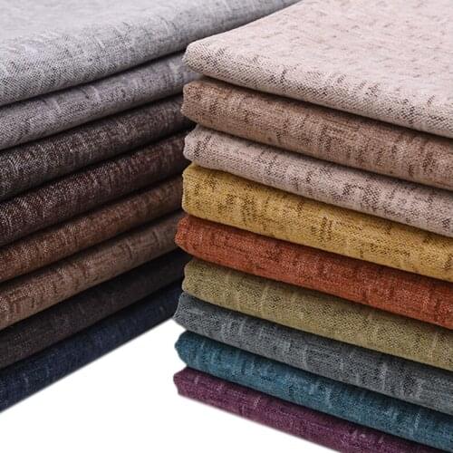 100cmx145cm Thicken European High-end Soft Yarn-dyed Solid Color Chenille Sofa Fabrics DIY Sofa Pillow Cushion Curtain Fabric
