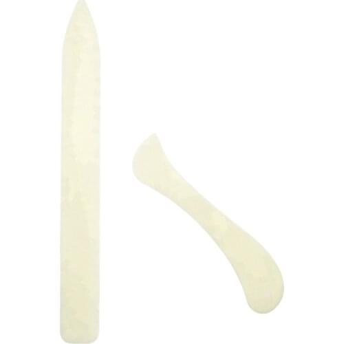 2Pcs/Set Bone Folder Craft Tools For Leather Scoring Folding Creasing Paper Home Handmade Accessories