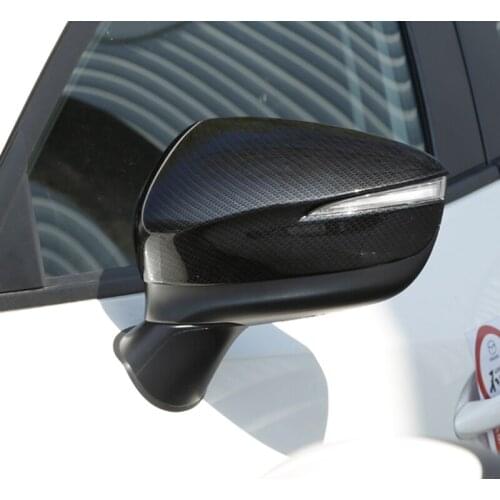 2pcs for mazda CX-3 2018 Rearview mirror Shell Protective cover decorate Carbon fiber pattern