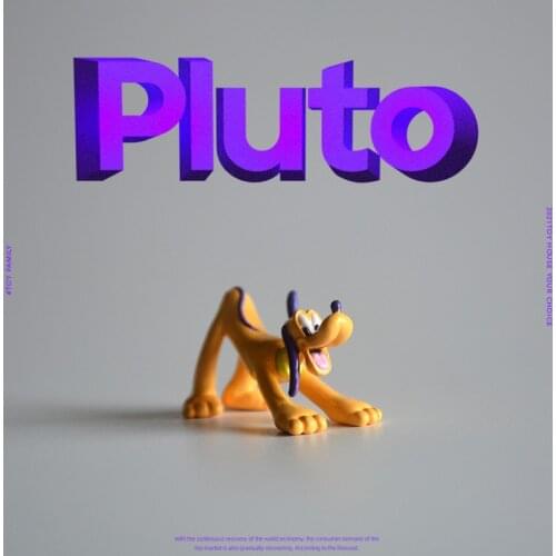 24PCS/lot 2cm High quality Disney Small PLUTO DOG little yellow dog doll hand-made ornament cartoon model