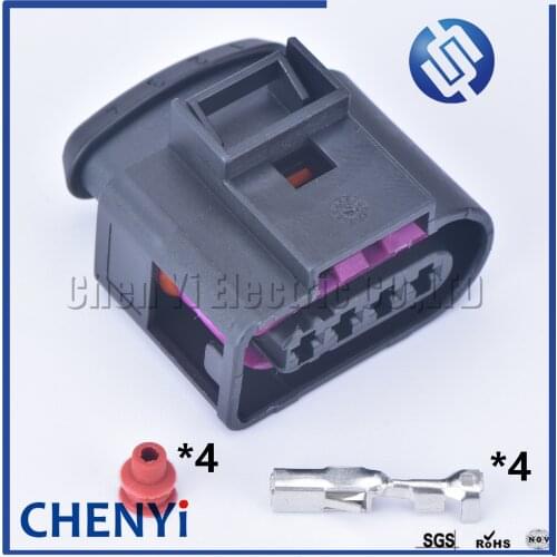 1 sets 4 Pin 3.5 series Female Automotive Waterproof Electrical Wiring Connector 4D0 971 994 4D0971994 for AUDI VW Skoda VAG