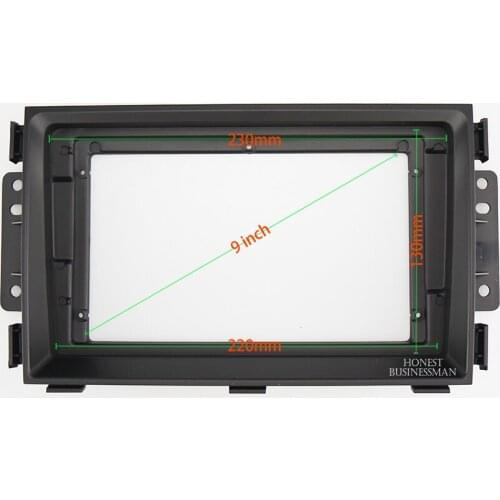 9 INCH Car Audio Frame GPS Navigation Fascia Panel Car dvd Plastic Frame Fascia is suitable for 2017-2018 HUANGHAI N3