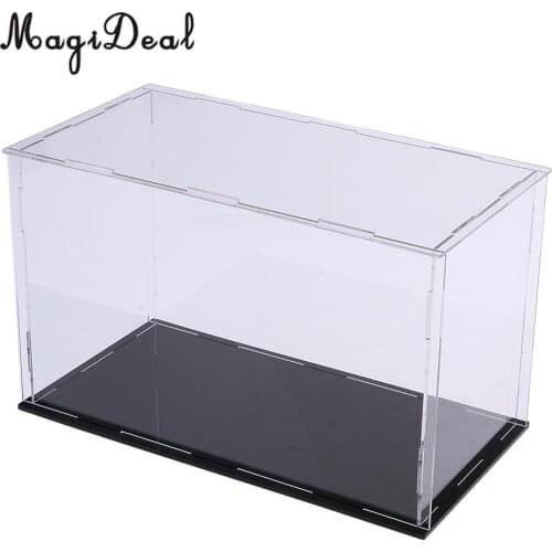 MagiDeal Acrylic Display Case Dust-proof Show Box for Plane Car Boat Model 15*4*6inch