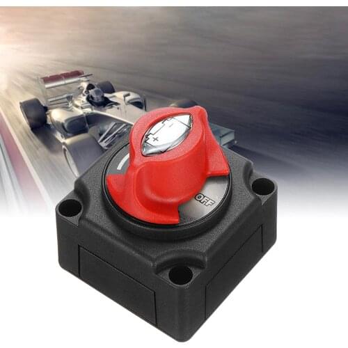 12V-24V Car Auto 300A RV Marine Boat Battery Selector Isolator Disconnect Rotary Switch Cut Car Battery Switch Power Off Switch