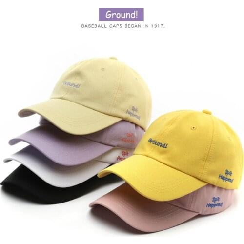 SLECKONT Fashion Baseball Cap for Women and Men GROUND Embroidery Boys Girls Hip Hop Hat Dad Hats Outdoor Sports Visors Caps