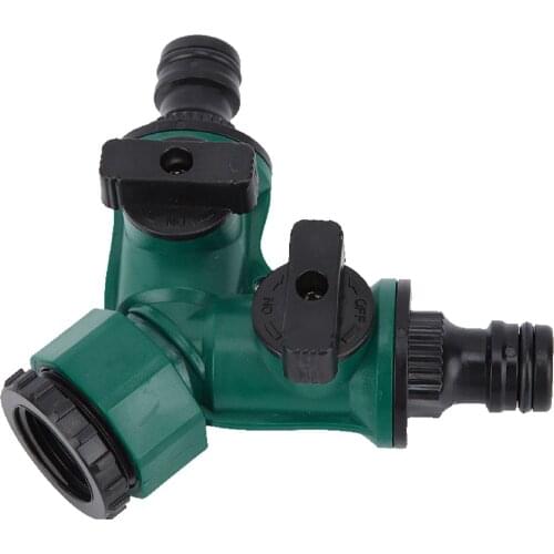 Household Y Shunt Adapter Connector Garden Hose Faucet Switch On / Off Valve Pipe Fittings