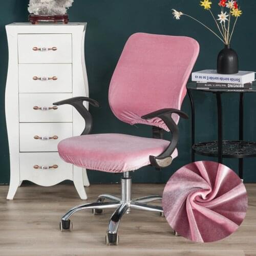 Chair Cover Universal Elastic Spandex Fabric Pure color Split Office Computer Chair Back Cover+Seat Cover 2pcs/set