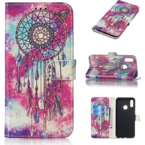 Wallet Case For Huawei Honor 10 Lite P Smart 2019 Flip PU Leather Wallet Phone Case Cover Coque Capa