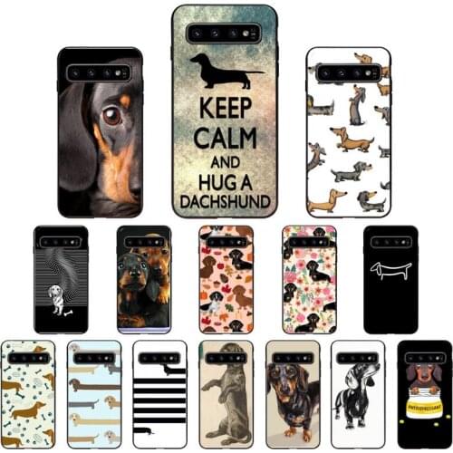 Animals Dog Dachshund Phone Case For Samsung Galaxy S10E S20 Ultra S10 S21 S7 S8 S9 Plus S21Ultra S20FE