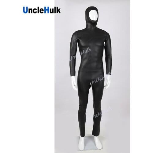 Black CR Neoprene Diving Suit Fabric Bodysuit - Masked Rider Inner Suit - ZS417 | UncleHulk