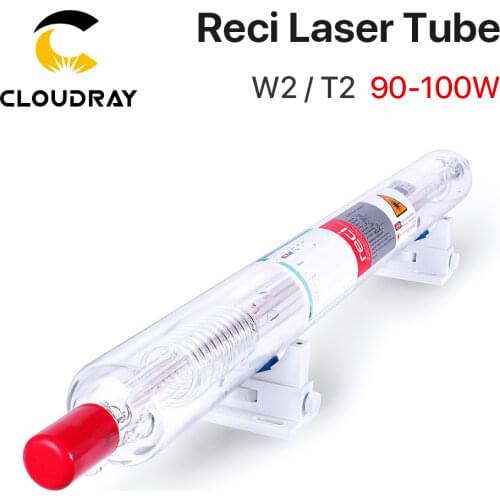 Cloudray Reci W2/T2 90W-100W CO2 Laser Tube Wooden Box Packing Dia. 80mm/65mm CO2 Laser Engraving Cutting Machine S2 Z2