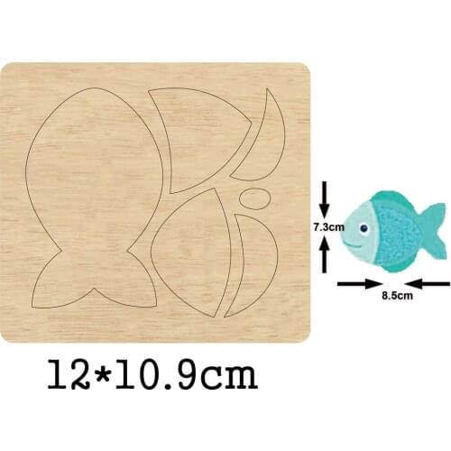 Fish Wood die cut 2020 new craft scrapbooking cutting dies Suitable for common die cutting machines