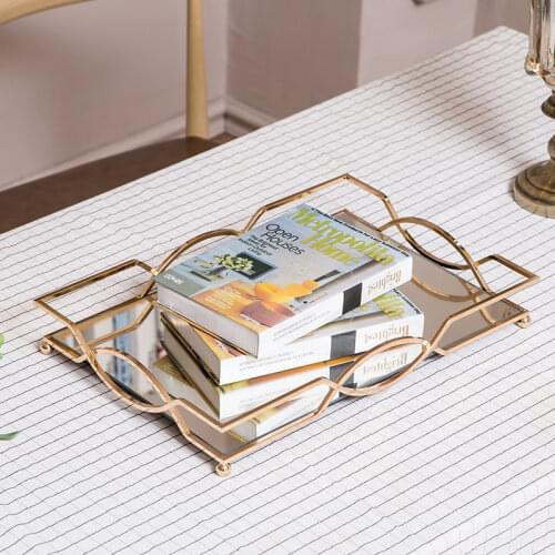 European Home Decoration Storage Tray Model Room Tea Set Ornaments Ornaments Wedding Gifts